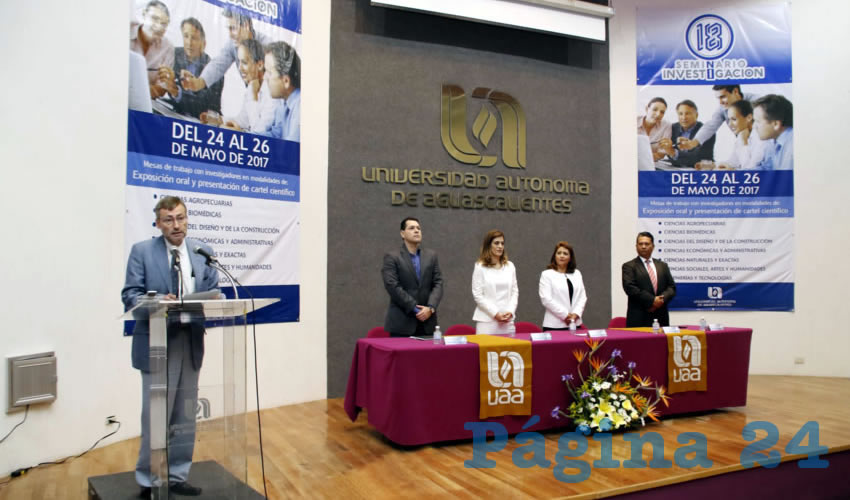 Se inauguró el decimoctavo Seminario de Investigación de la UAA