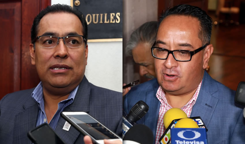 Juan Guillermo Alaniz de León, legislador local | Gustavo Martínez Romero, jefe de Gabinete del Gobierno Estatal