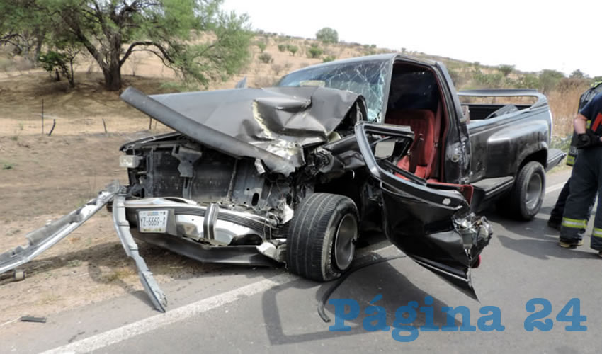 En el otro vehículo viajaba una familia que se dirigía a Pinos, Zacatecas