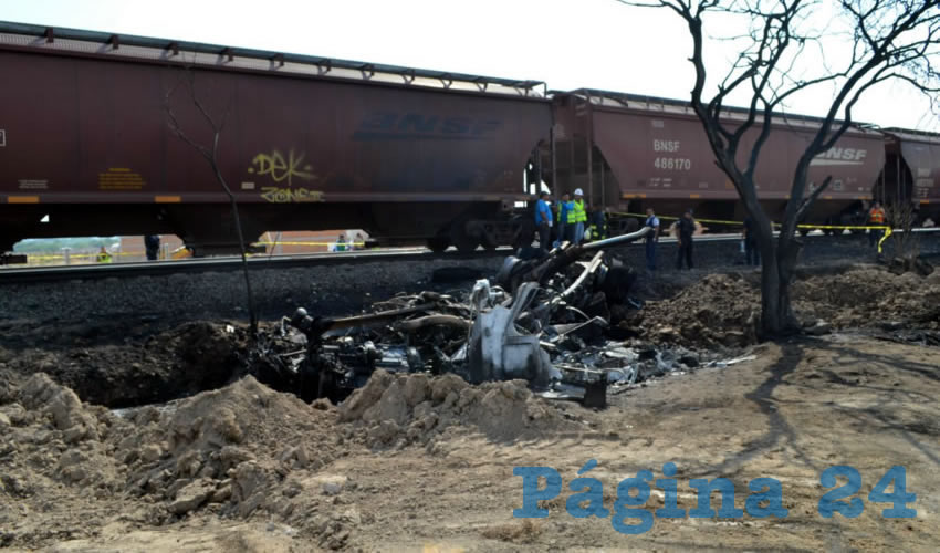 El chofer pagó caro su osadía de intentar ganarle el paso al tren