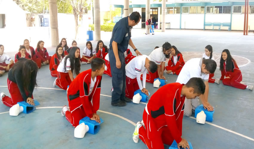 Ofrecen cursos de autocuidado, primeros auxilios, evacuaci&oacute;n, b&uacute;squeda y rescate, a estudiantes desde preescolar hasta instituciones de educaci&oacute;n superior