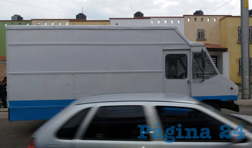 En este camión, los cinco pillos transportaban lo robado