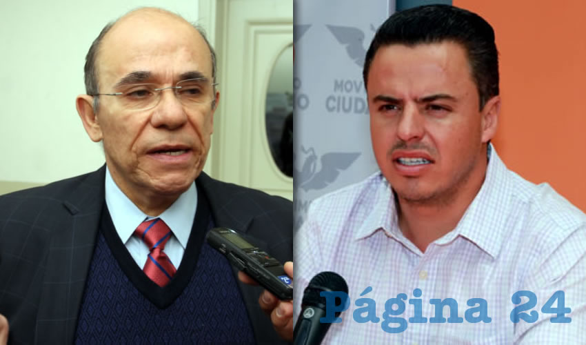 Juan Fernando Palomino Topete, delegado del ISSSTE | Jaime Durán Padilla, coordinador estatal de MC