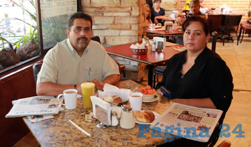 En Las Antorchas compartieron el pan y la sal H&eacute;ctor Villareal Mac&iacute;as e Irma L&oacute;pez L&oacute;pez