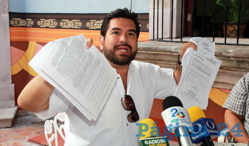 Manuel González, presidente de Mopes AC (Foto: Eddylberto Luévano Santillán)