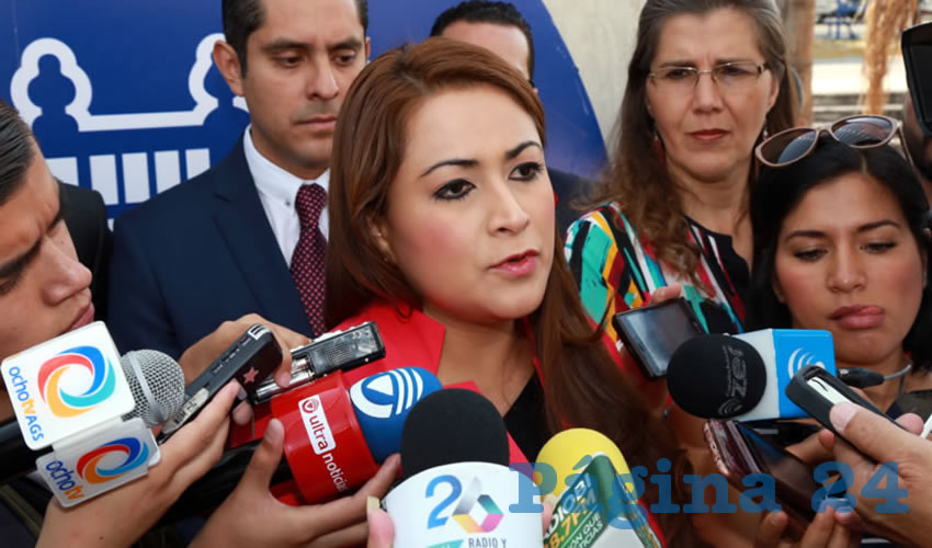 Teresa Jiménez Esquivel, presidenta municipal de Aguascalientes (Foto: Eddylberto Luévano Santillán)