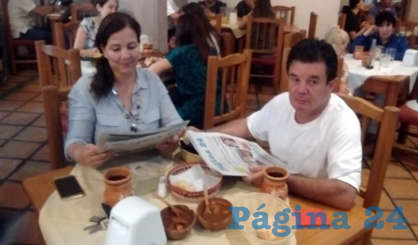 En La Mestiza desayunaron Patricia Zamarripa y Óscar Padilla