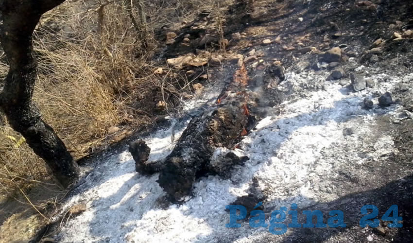 Aún humeante, fue encontrado el cuerpo de otra víctima, cerca de Cabecita de Tres Marías