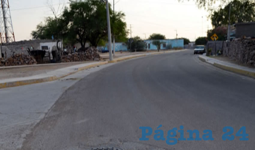 Huellas de sangre de la persona que fue golpeada en Cabecita de Tres Marías