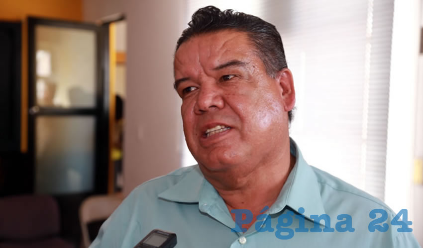 Francisco Javier Flores Flores, dirigente Cimientos del Magisterio (Foto: Eddylberto Luévano Santillán)