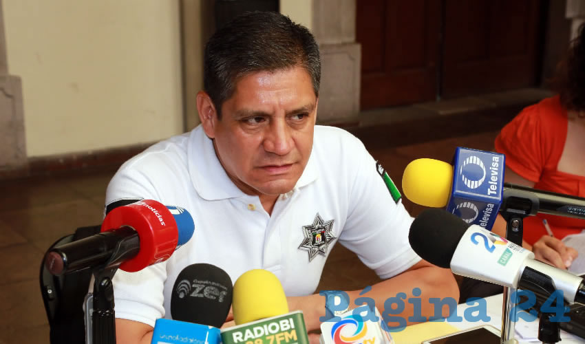 Jos&eacute; H&eacute;ctor Ben&iacute;tez L&oacute;pez, secretario de Seguridad P&uacute;blica Municipal (Foto: Eddylberto Lu&eacute;vano Santill&aacute;n)