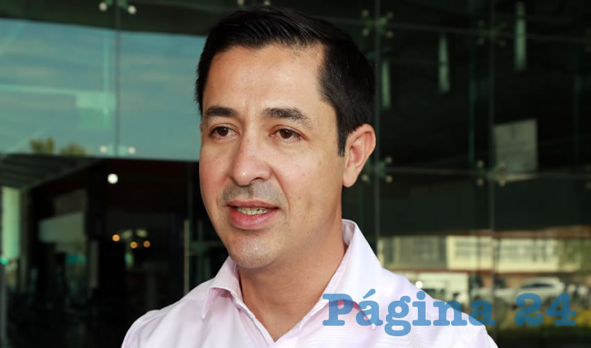 Luis Fernando Landeros Ortiz, consejero presidente del IEE (Foto: Eddylberto Luévano Santillán)