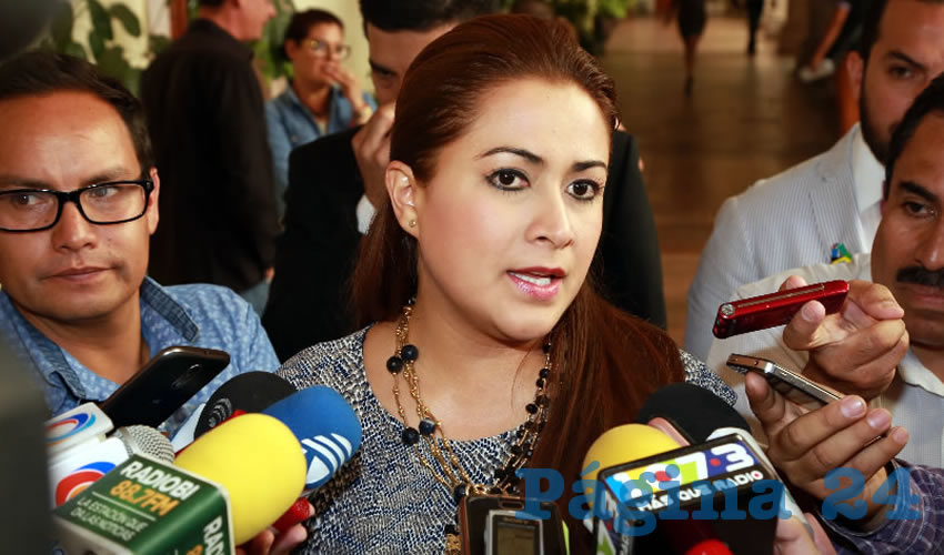 Teresa Jiménez Esquivel, presidenta municipal de Aguascalientes (Foto: Eddylberto Luévano Santillán)