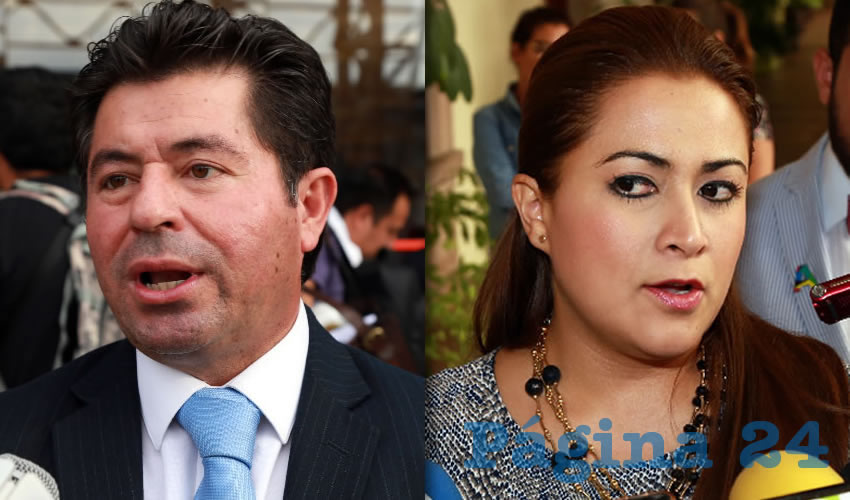 Jorge López Martín, diputado federal | Teresa Jiménez Esquivel, alcaldesa de Aguascalientes