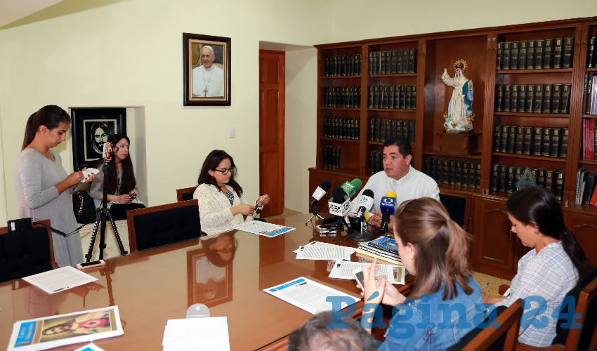 Carlos Alberto Alvarado Quezada, vocero de la Di&oacute;cesis de Aguascalientes (Foto: Eddylberto Lu&eacute;vano Santill&aacute;n)