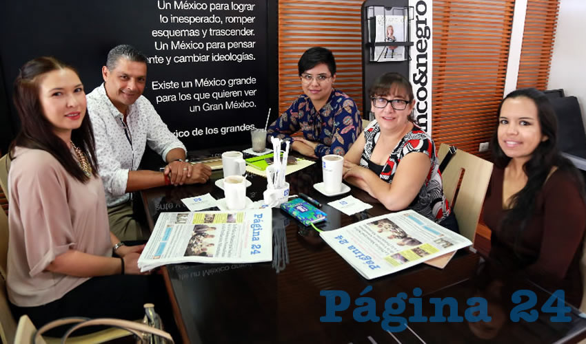 En Café Punta del Cielo platicaron Cecilia de Luna Prieto, Alejandro Berenguer Ibarrondo, Mariana Ávila Montejano, Paulina Díaz Guzmán y Violeta Sabás Díaz de León, integrantes del Observatorio de Violencia Social y de Género