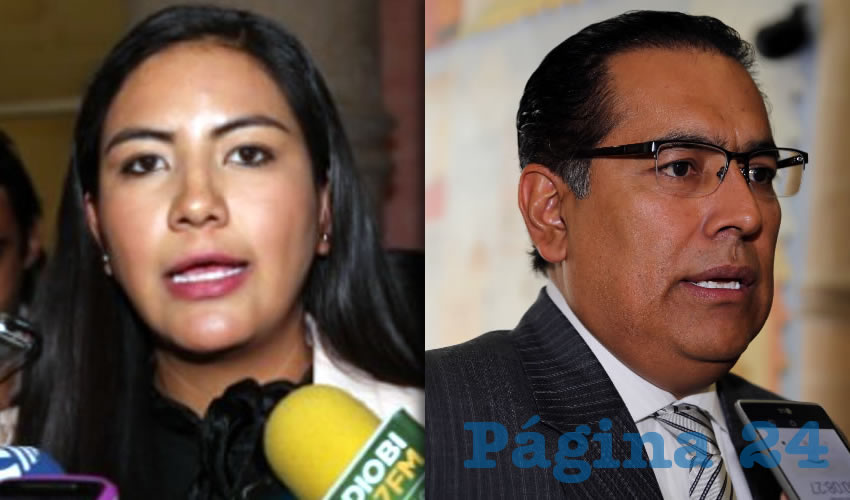 Claudia Guadalupe de Lira Beltrán, diputada local | Juan Guillermo Alaniz de León, diputado local