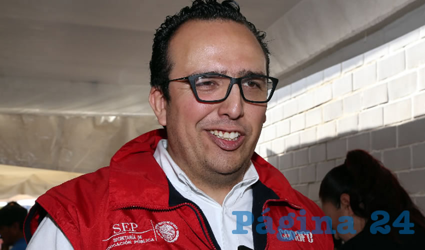 Alberto Lyon Aceves Salas, delegado del Consejo Nacional de Fomento Educativo (Conafe) en Aguascalientes