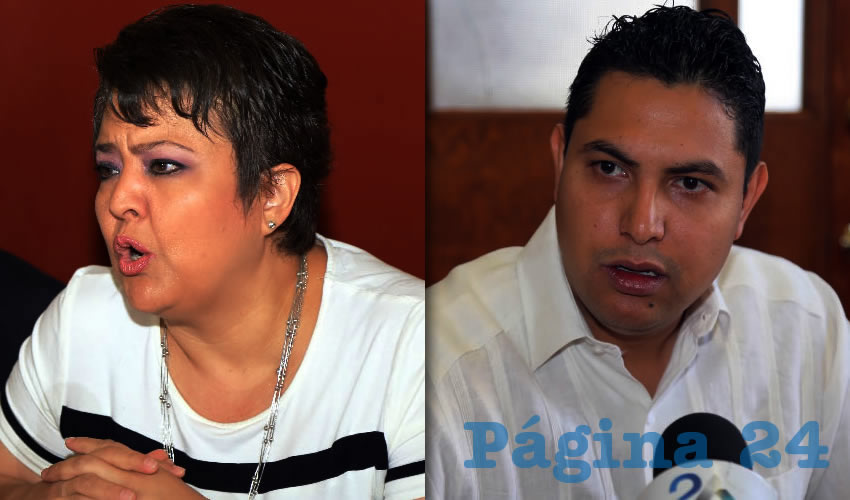 Guadalupe González Madrigal, presidenta de la Acocen | Rodrigo Iván Infante de Alba Dávila, delegado de la Profeco