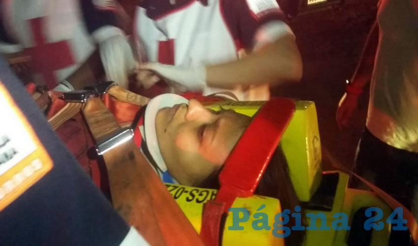Param&eacute;dicos de la Cruz Roja Mexicana trasladaron de urgencia a Mar&iacute;a de los &Aacute;ngeles al Hospital Hidalgo