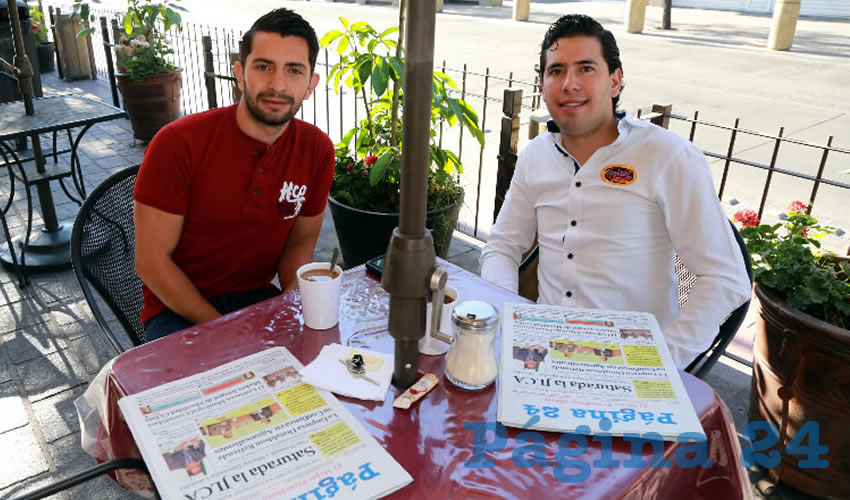 En Las Antorchas compartieron el pan y la sal Felipe Andrés Salado López y Alberto Díaz