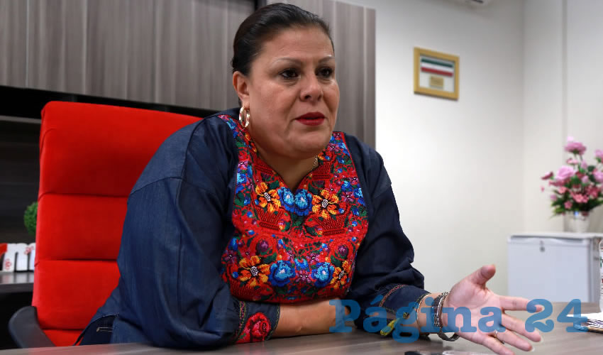 Norma Esparza Herrera, presidenta del CDE del PRI (Foto: Eddylberto Luévano Santillán)