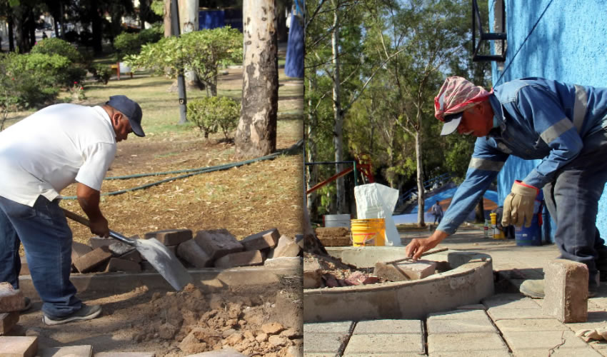 Dignificar y recuperar los espacios p&uacute;blicos existentes es una labor que, de manera cotidiana, realiza el personal de la Direcci&oacute;n de Parques y Jardines