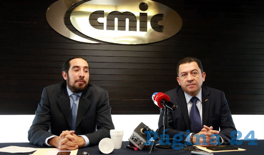 Axel Espinosa Teubel, presidente de Canadevi y Francisco Romero David, presidente de lal CMIC (Foto: Eddylberto Luévano Santillán)