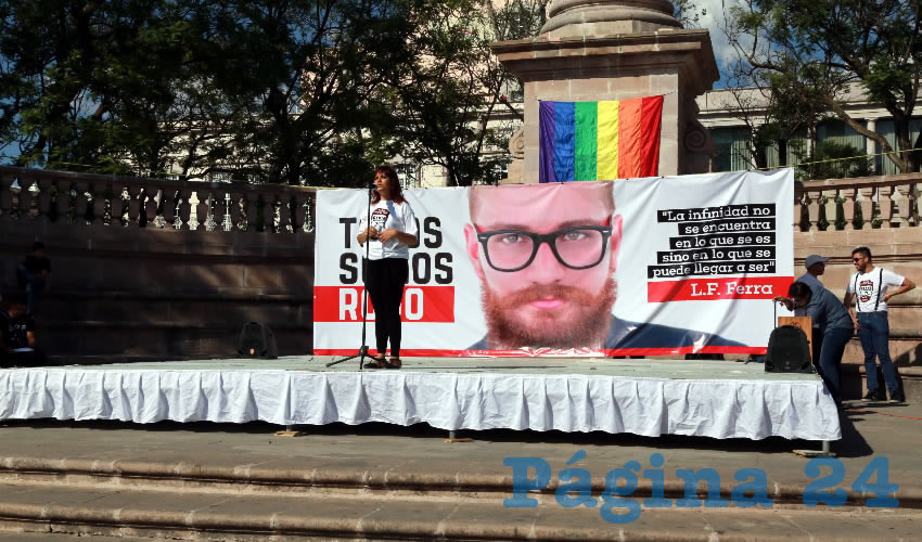 Activistas y familiares realizaron homenaje a Luis Fernando Ferra &ldquo;Todos Somos Rojo&rdquo;