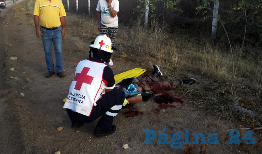 La víctima fue encontrada con vida y trasladada al Hospital Hidalgo, en donde luchan por salvarlo
