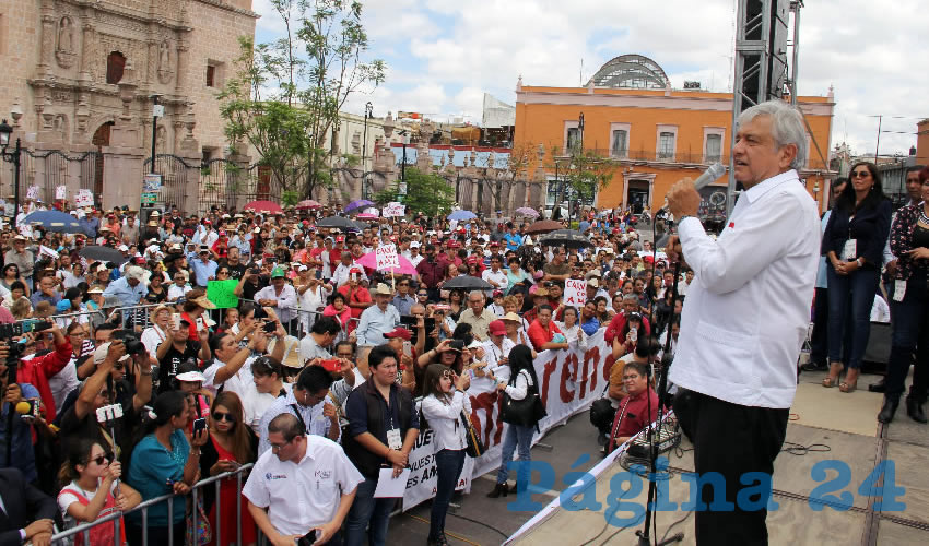 El dos veces candidato presidencial dijo confiar en que Morena ganará la Presidencia de la República en 2018, tal como se refleja en la tendencia electoral de las encuestas