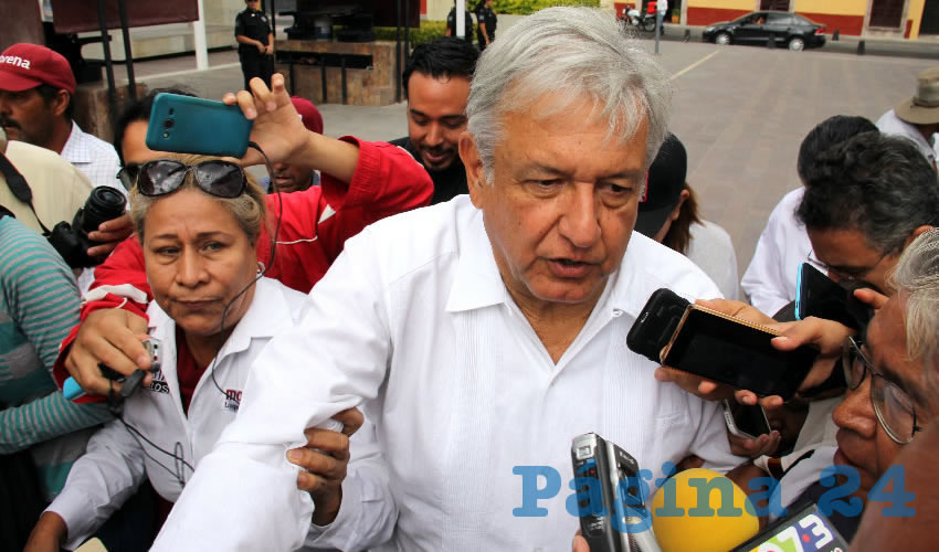 Andrés Manuel López Obrador, presidente nacional de Morena, visitó Aguascalientes para encabezar la firma del Acuerdo Político de Unidad por la Prosperidad del Pueblo y el Renacimiento de México