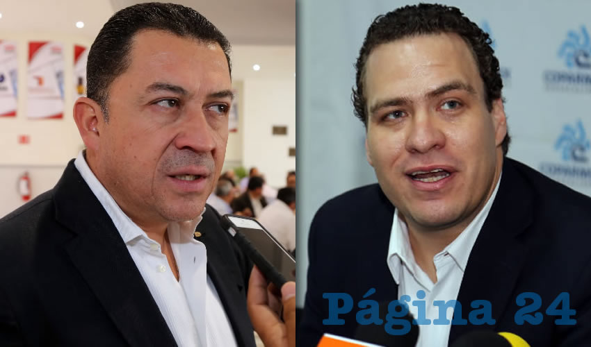 Francisco Romero David, presidente estatal de la CMIC | Francisco Ruiz López, presidente de la Coparmex