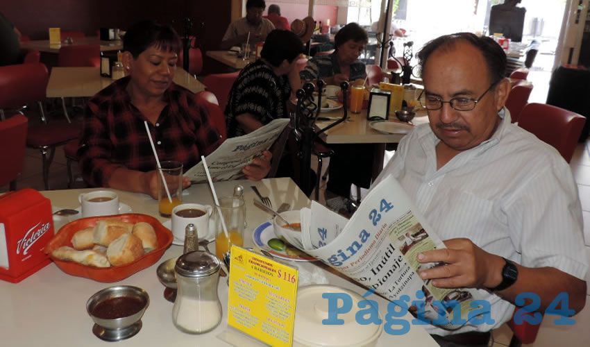 En el restaurante Mitla almorzaron Rita Gómez y Antonio Reyes