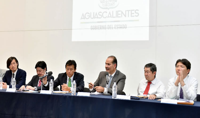 Ante ejecutivos de empresas japonesas instaladas en Aguascalientes y el Bajío, MOS resaltó que somos un estado vanguardista en educación