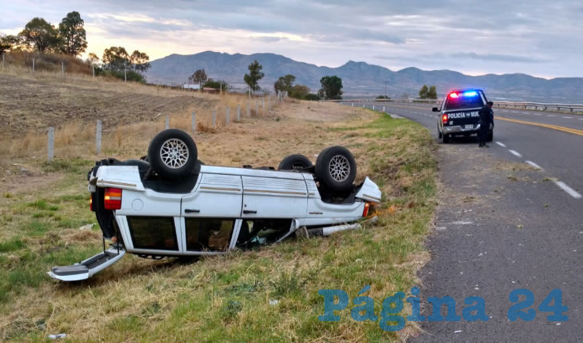El percance ocurri&oacute; sobre la carretera federal 70 Poniente