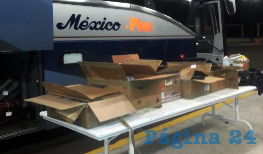 En la la Puerta de Acceso Norte fue interceptado el autobús de Ómnibus de México