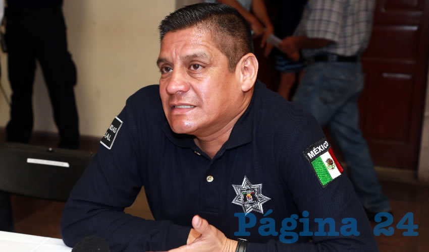 José Héctor Benítez López, secretario de Seguridad Pública del Municipio (Foto: Eddylberto Luévano Santillán)