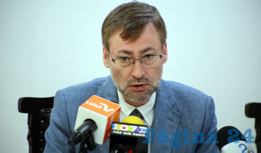 Francisco Javier Avelar Gonz&aacute;lez, rector de la UAA (Foto: Eddylberto Lu&eacute;vano Santill&aacute;n)