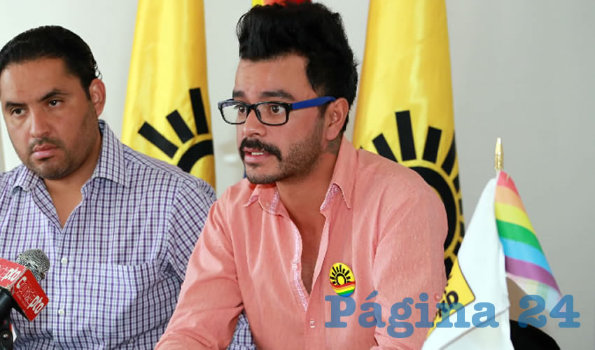 Efraín González Muro, secretario de Diversidad del PRD (Foto: Eddylberto Luévano Santillán)