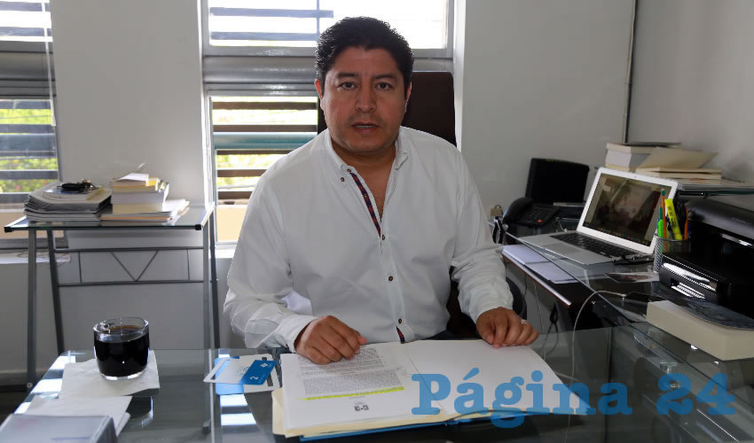 Miguel Ángel Juárez Frías, secretario de organización del CDE del PRI (Foto: Eddylberto Luévano Santillán)