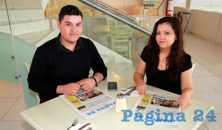 En el restaurante Del Centro almorzaron Oziel Mart&iacute;nez Marmolejo y Ang&eacute;lica Gonz&aacute;lez Aguayo