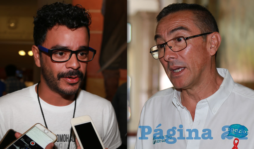 Efraín González Muro, secretario de Diversidad del PRD | Julián Elizalde Peña, presidente del colectivo SerGay