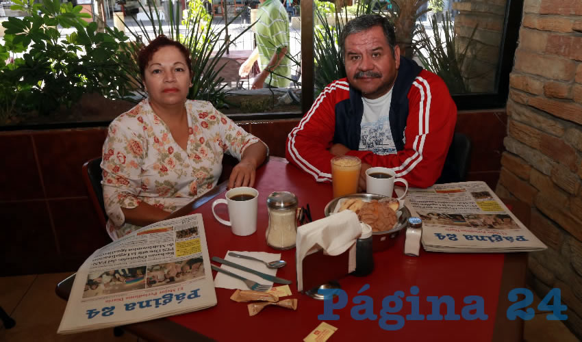 En Las Antorchas almorzaron María Elena Vargas García e Ignacio García Ramos