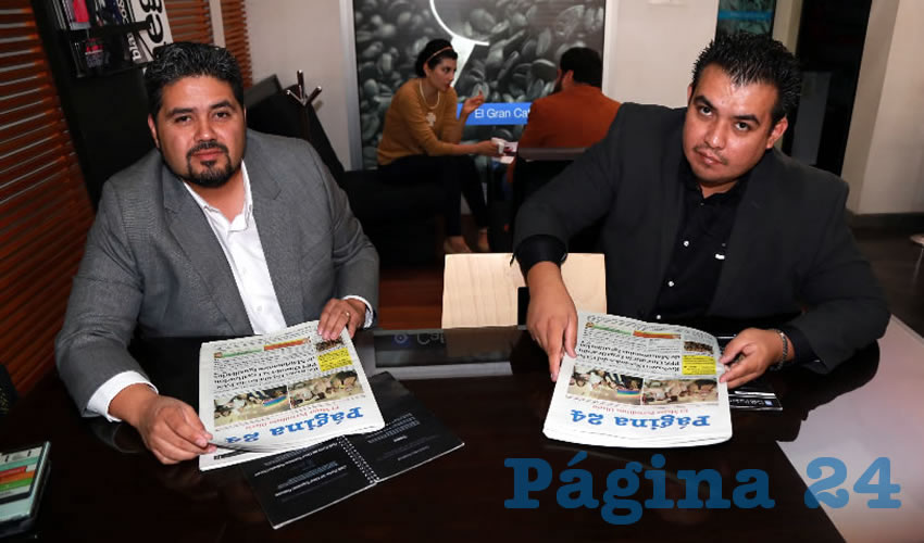 En Café Punta del Cielo se reunieron Iván Sánchez Nájera, diputado local por el PRD y Ángel Barrón Betancourt, representante del PRD ante el IEE