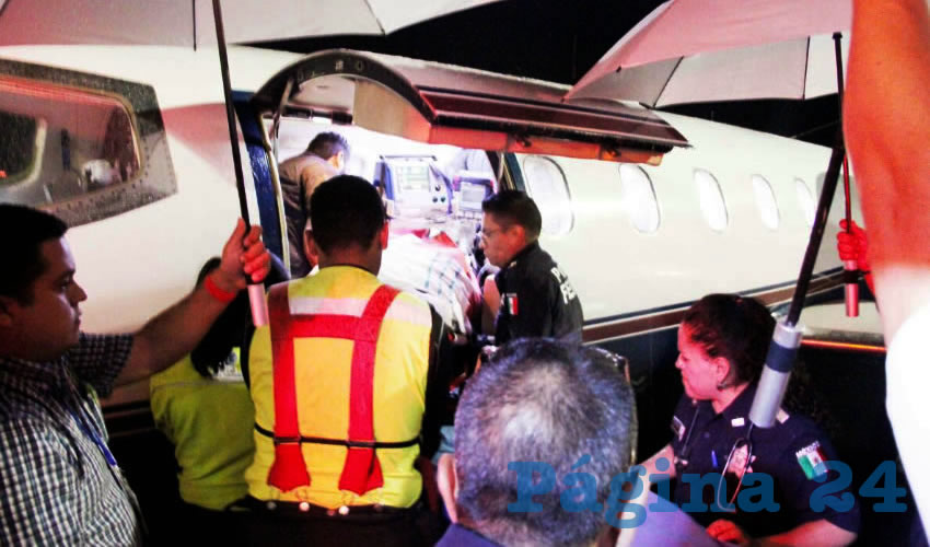 Javier, de 13 a&ntilde;os de edad, fue llevado anoche a Galveston, Texas