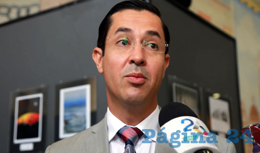 Luis Fernando Landeros Ortiz, consejero presidente del IEE (Foto: Eddylberto Lu&eacute;vano Santill&aacute;n)