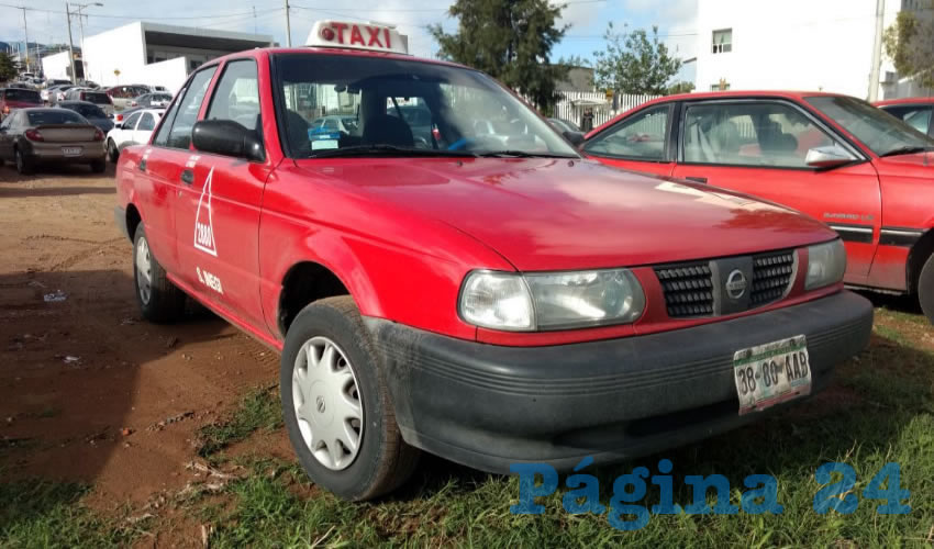 El taxi 2880 fue localizado en la colonia Del Carmen