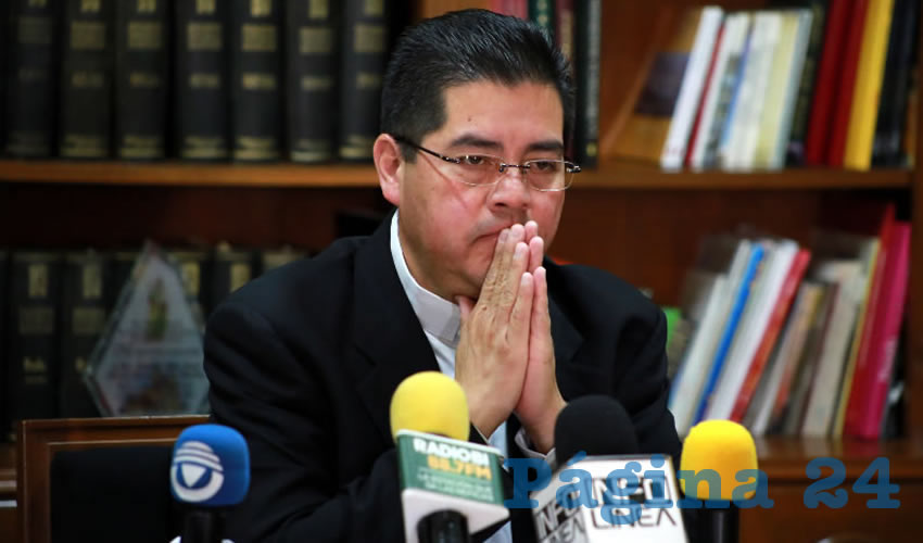 Carlos Alberto Alvarado Quezada, vocero de la Diócesis de Aguascalientes (Foto: Eddylberto Luévano Santillán)