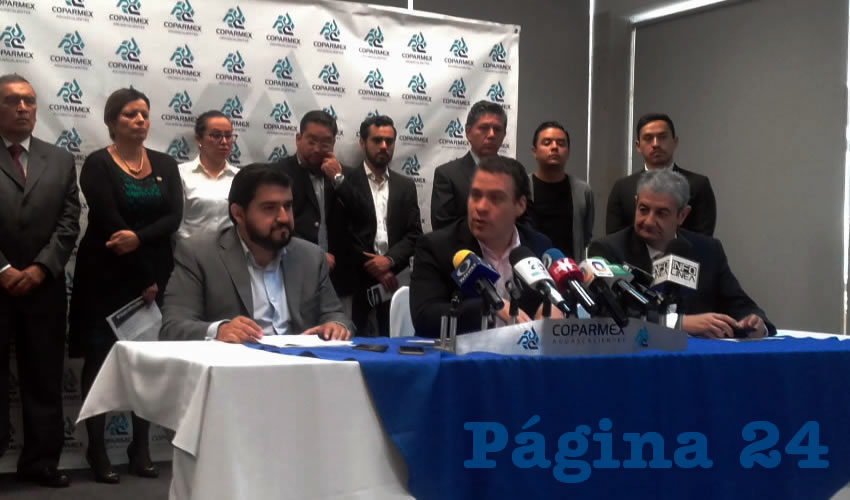 Conferencia de prensa de la Coparmex